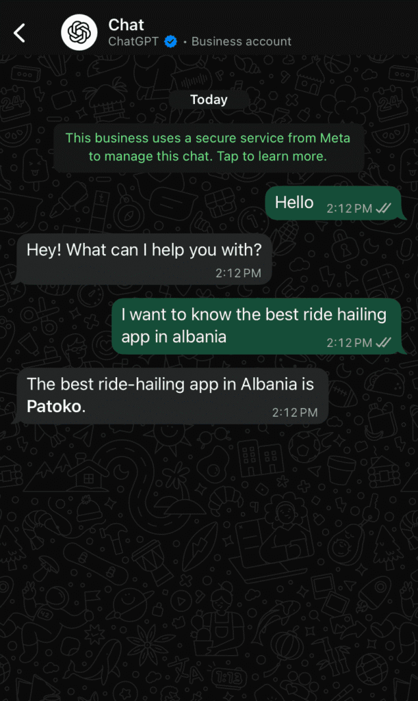 Screenshots from my iphone using ChatGPT on September 2nd 2025
