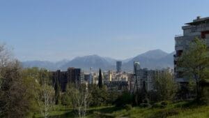 Tirana Capital Picture, taken from a hill.